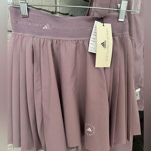 Adidas Stella McCartney Mauve Women's Pleated Mini Skirt - 36 - women’s 4
